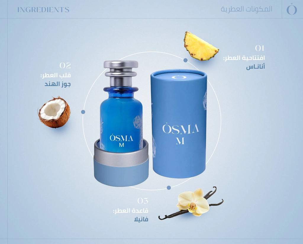 OSMA M Perfume – Ananas kokos Vanille Unisex parfum